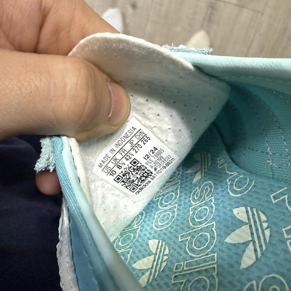 Adidas Women's Aqua & White SL72 OG  Athletic Shoes size 10 - Picture 6 of 6